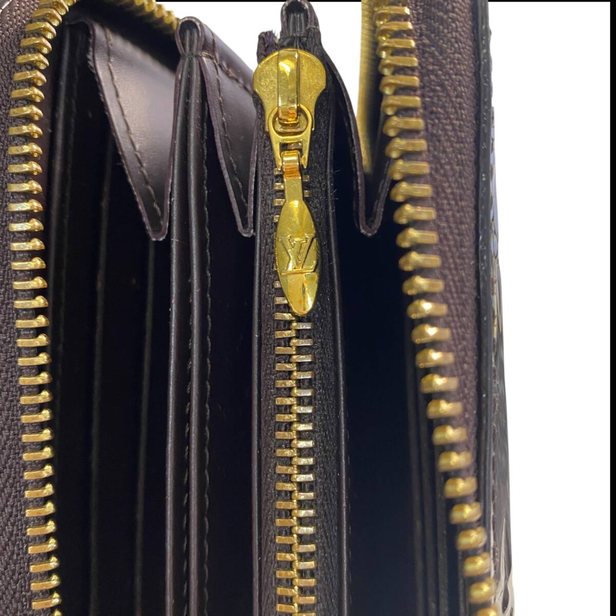 [ б/у товар ]LOUIS VUITTON Louis Vuitton монограмма veruni раунд Zip M93522 длинный кошелек M99854RK