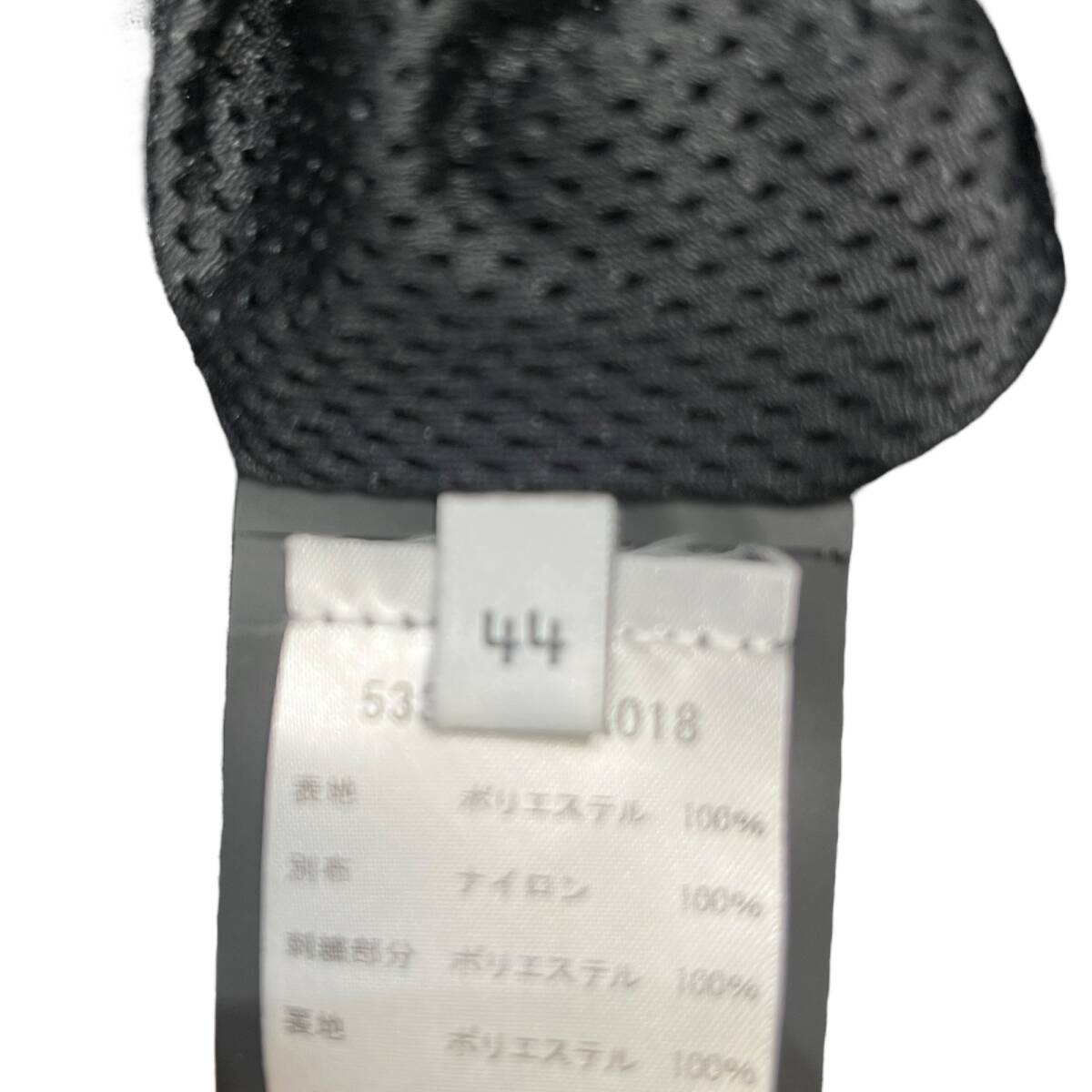 ■中古品■BALENCIAGA バレンシアガ ロゴウインドブレーカージャケット メンズ 男性用 533917 TA018 サイズ44 ブラック ZKM6464ZD_画像10