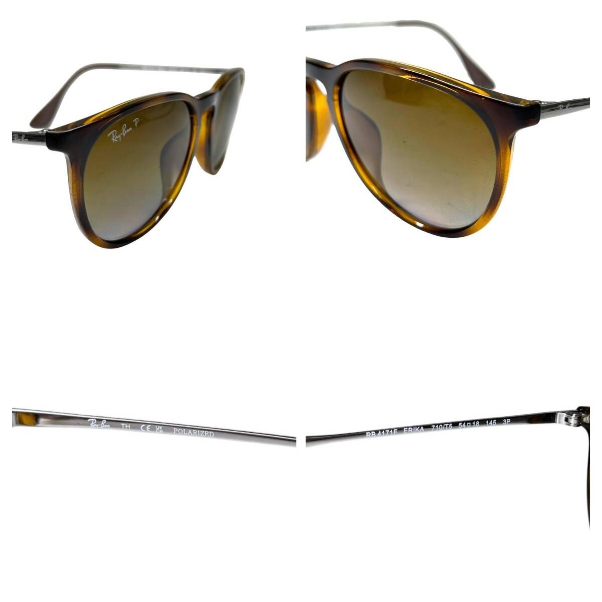 Ray-Ban/レイバン サングラス RB4171F ERIKA 710/T5 54□18 145 ЗР ポラライズド/偏光レンズ (SME13059)_画像6