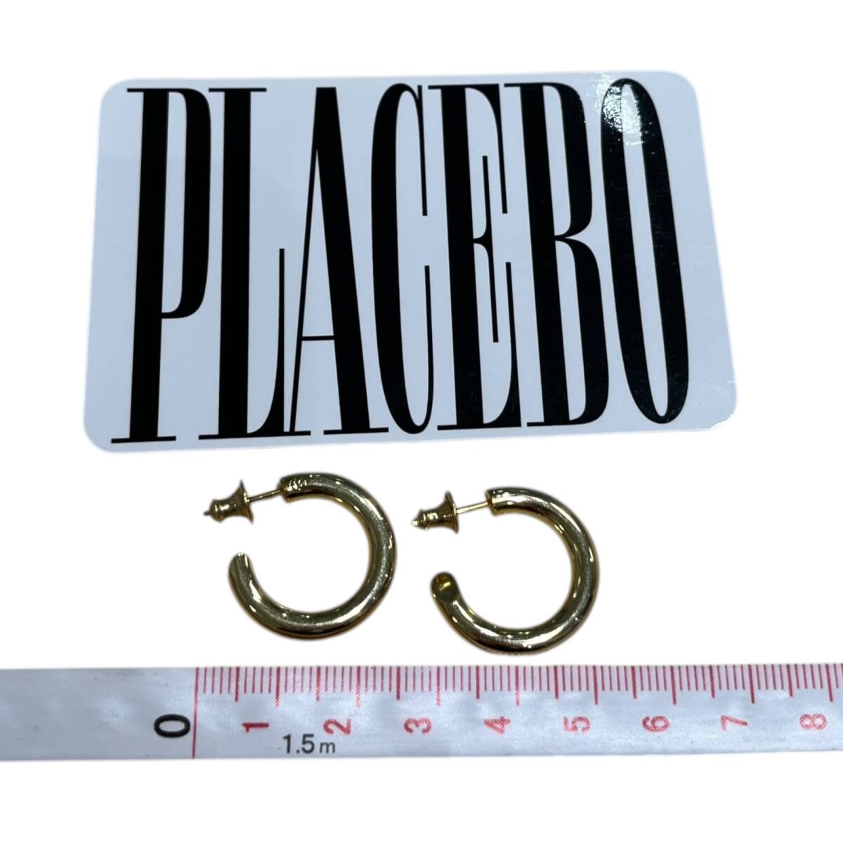■中古品■キャリアリング CAREERING プラシーボ PLACEBO ピアス K18/SV シルバーゴールド カード付 ZKM6519ZC_画像2