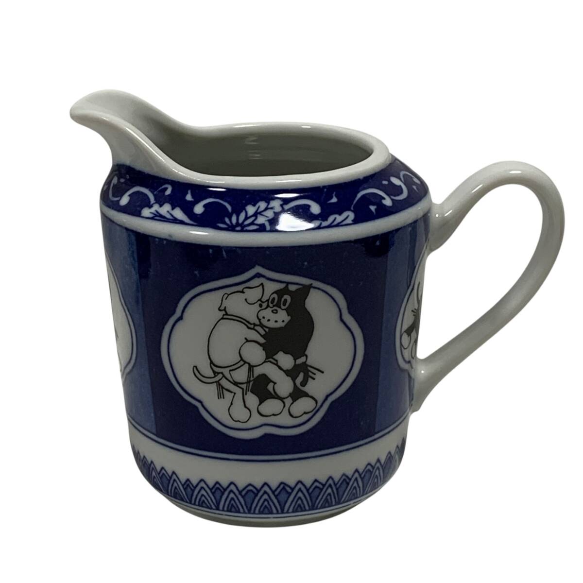 ◆中古品/保管品◆ のらくろ ティーセット ティーポット クリーマー シュガーポット 陶器 茶器 3点セット アンティーク 本体のみ kyV17641N_画像8