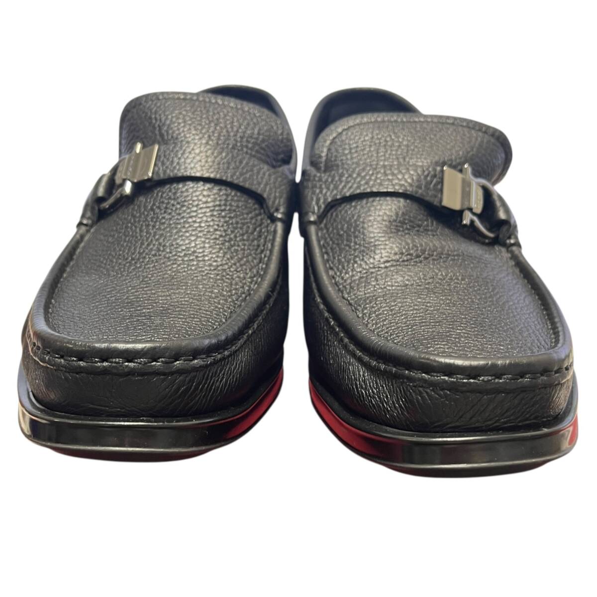 ■中古品■サルヴァトーレフェラガモ Salvatore Ferragamo ガンチーニ レザー ローファー革靴 414688 EE 7 1/2 靴 シューズ ZAH5527ZD_画像6