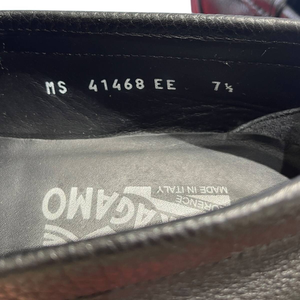 ■中古品■サルヴァトーレフェラガモ Salvatore Ferragamo ガンチーニ レザー ローファー革靴 414688 EE 7 1/2 靴 シューズ ZAH5527ZD_画像10