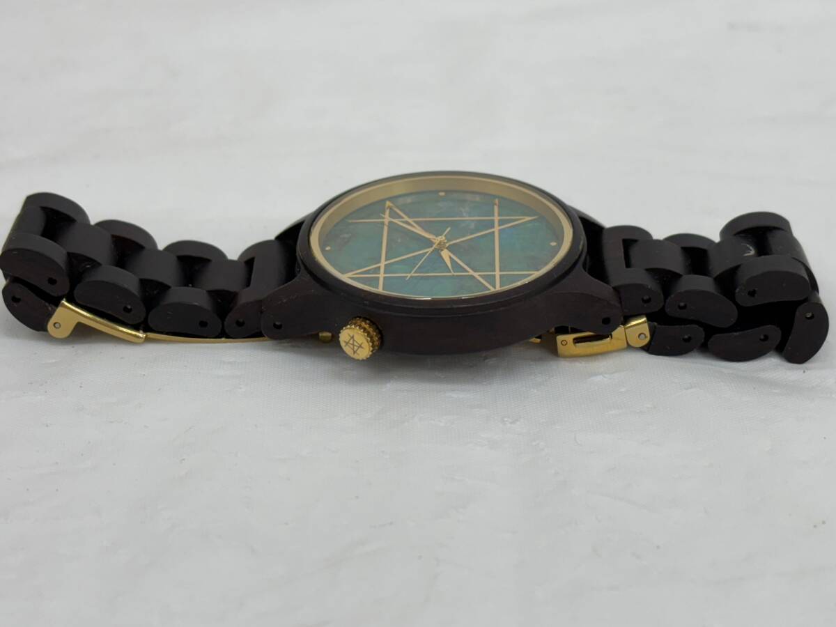 【動作未確認品】NOZ/クォーツ腕時計/アナログ/GRN/BLK メンズ 腕時計 3針 ブラック×グリーン 箱付き IST4957Y_画像7