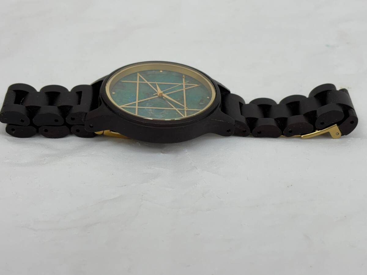 【動作未確認品】NOZ/クォーツ腕時計/アナログ/GRN/BLK メンズ 腕時計 3針 ブラック×グリーン 箱付き IST4957Y_画像8