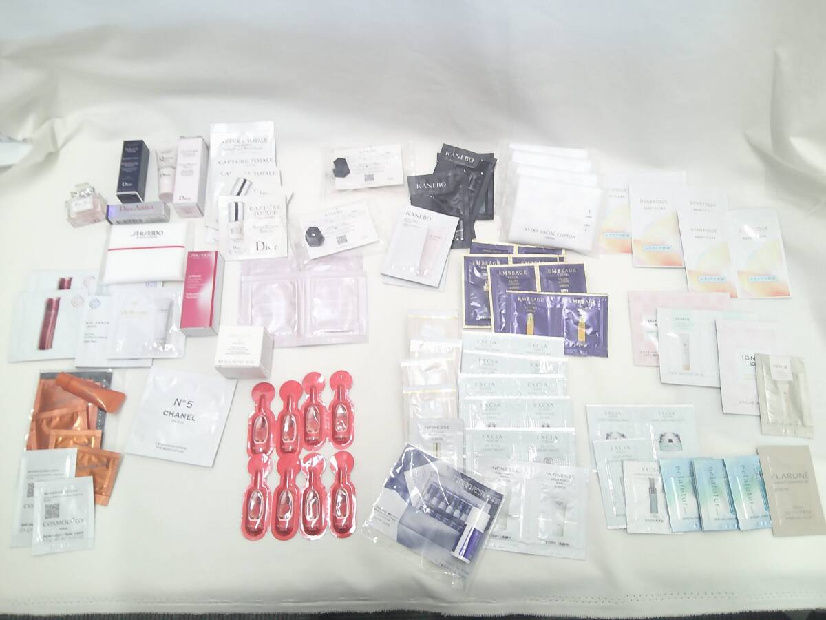 ☆大量セット☆ 化粧品 コスメ 試供品 まとめ サンプル デパコス 基礎化粧品 / アルビオン・Dior・DECORTE・資生堂・POLA KNK10-356H_画像1
