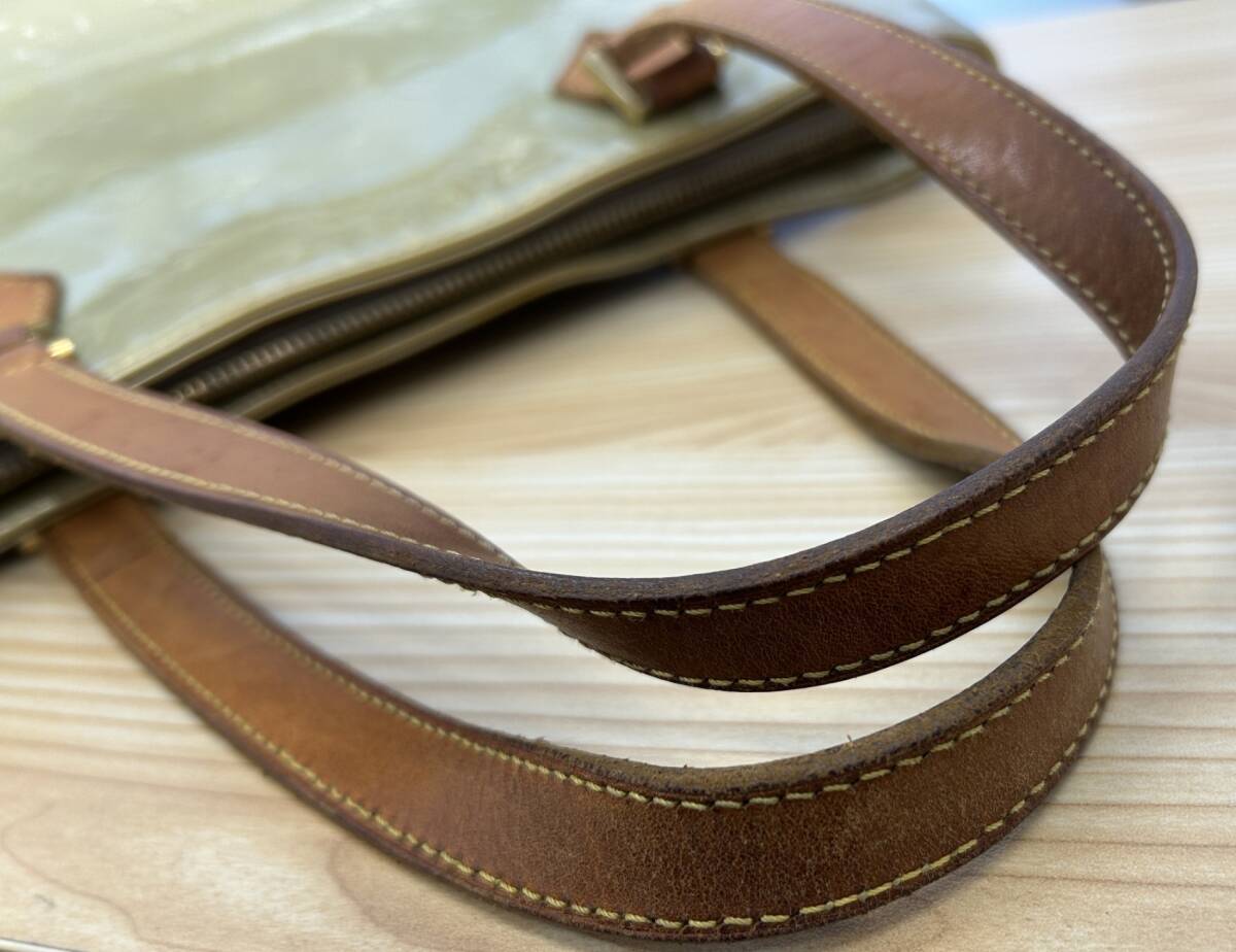 【LOUIS VUITTON】ルイヴィトン M91303 モノグラム ヴェルニ ヒューストン ハンドバッグ カーフ(FTG662)