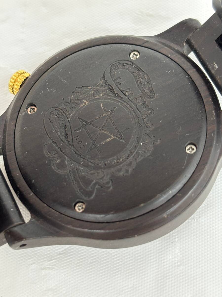 【動作未確認品】NOZ/クォーツ腕時計/アナログ/GRN/BLK メンズ 腕時計 3針 ブラック×グリーン 箱付き IST4957Y_画像6