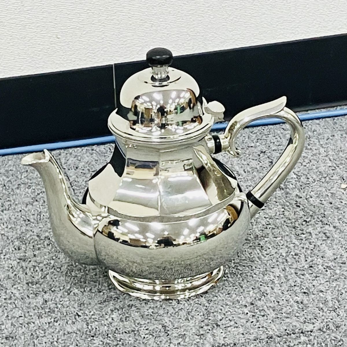 S145-Z22-547 Selangor Pewter SINCE 1885 セランゴール ピューター ティーセット ティーポット/ミルクポット/シュガーポット/トレー SA_画像5