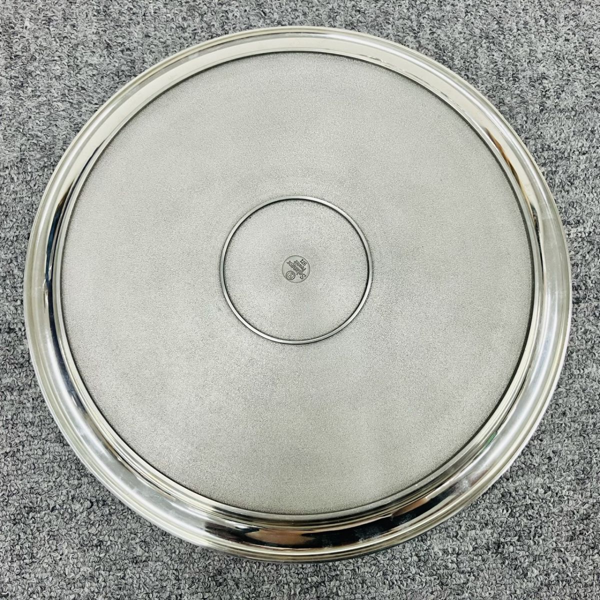 S145-Z22-547 Selangor Pewter SINCE 1885 セランゴール ピューター ティーセット ティーポット/ミルクポット/シュガーポット/トレー SA_画像9