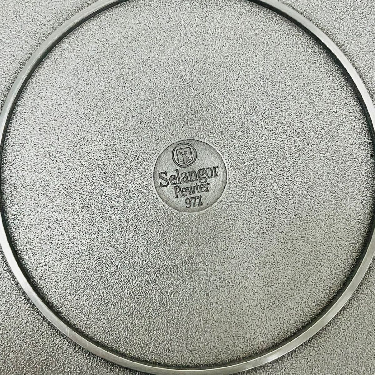 S145-Z22-547 Selangor Pewter SINCE 1885 セランゴール ピューター ティーセット ティーポット/ミルクポット/シュガーポット/トレー SA_画像10