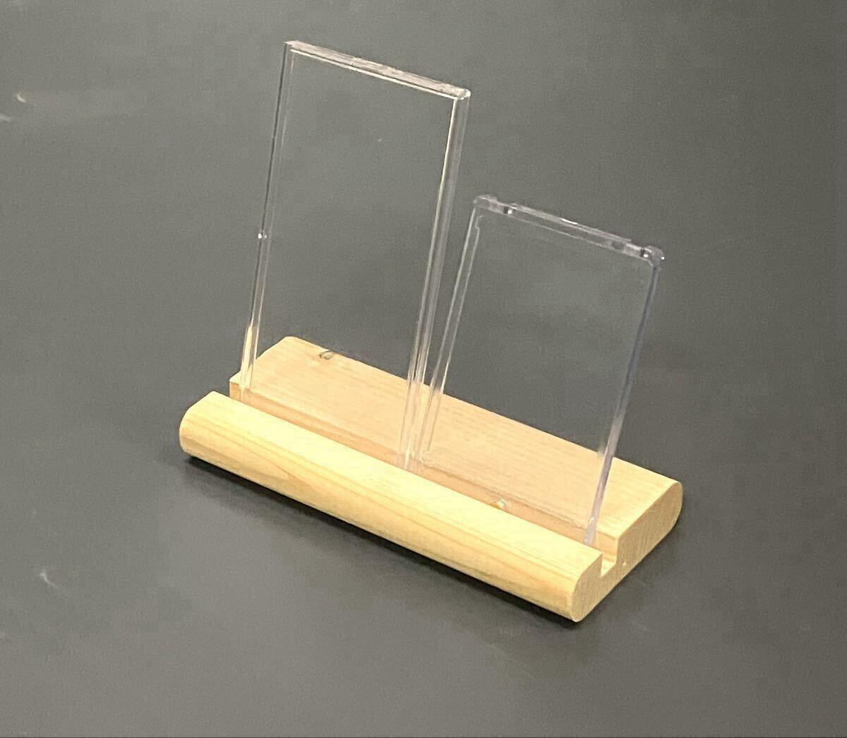 カードスタンド ひのき ナチュラル 無塗装 ポケモンカード ワンピースカード 遊戯王に_画像10