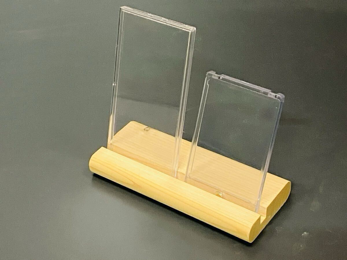 カードスタンド ひのき ナチュラル 無塗装 ポケモンカード ワンピースカード 遊戯王に_画像9