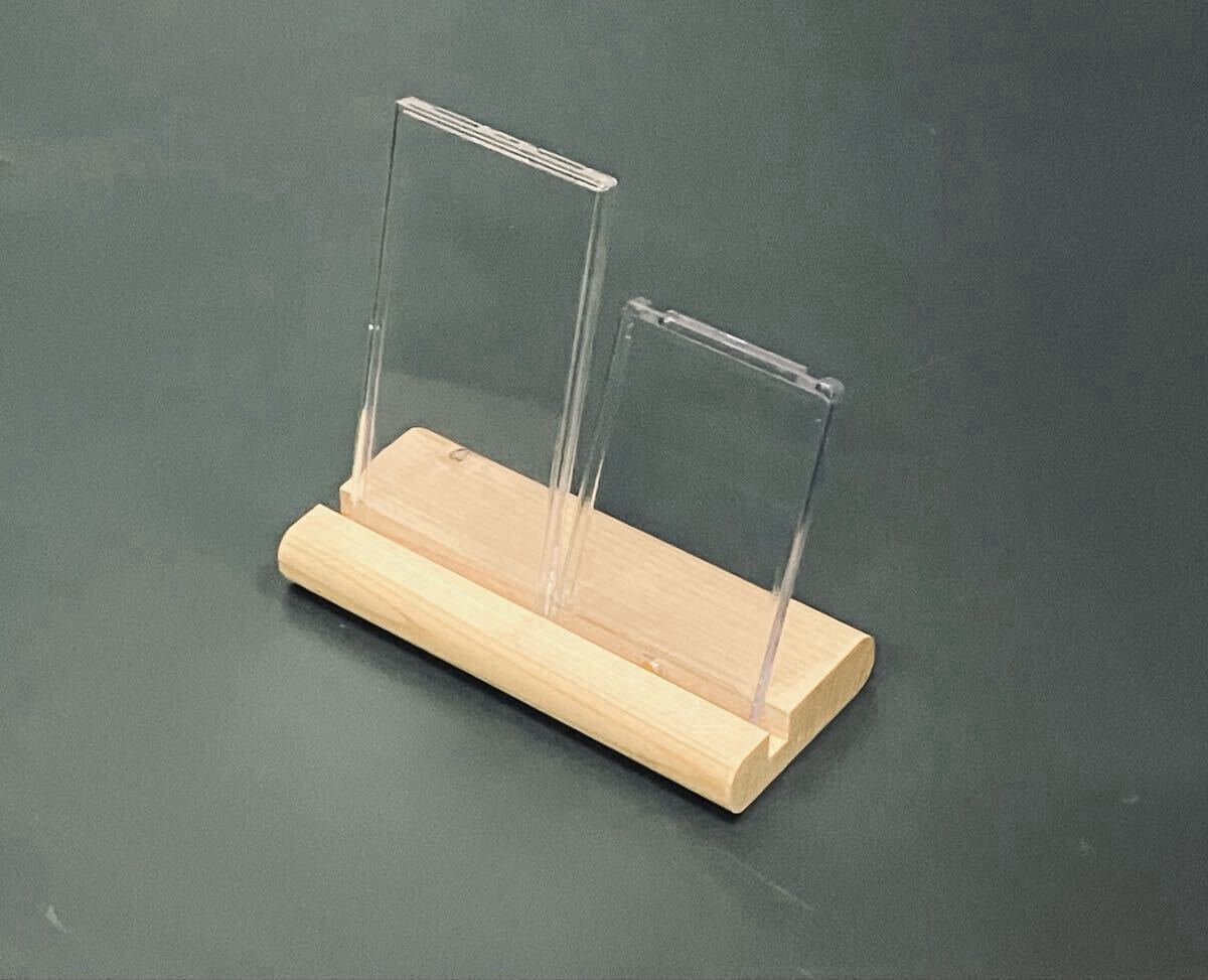 カードスタンド ひのき ナチュラル 無塗装 ポケモンカード ワンピースカード 遊戯王に_画像7