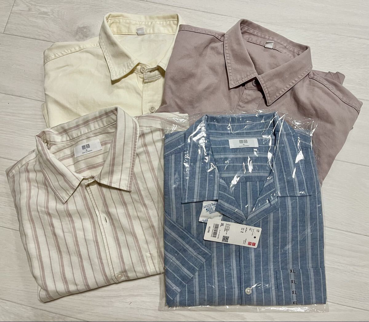 GU 半袖シャツ　新品　4枚セット　XL_画像1