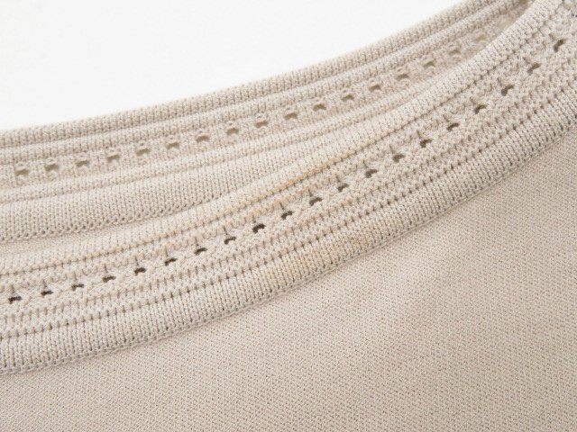 FOXEY BOUTIQUE　ニットトップ　39717　ナチュラル　40　＃レーヨンBLEND　'19年　中古A1　AP-110332_画像5