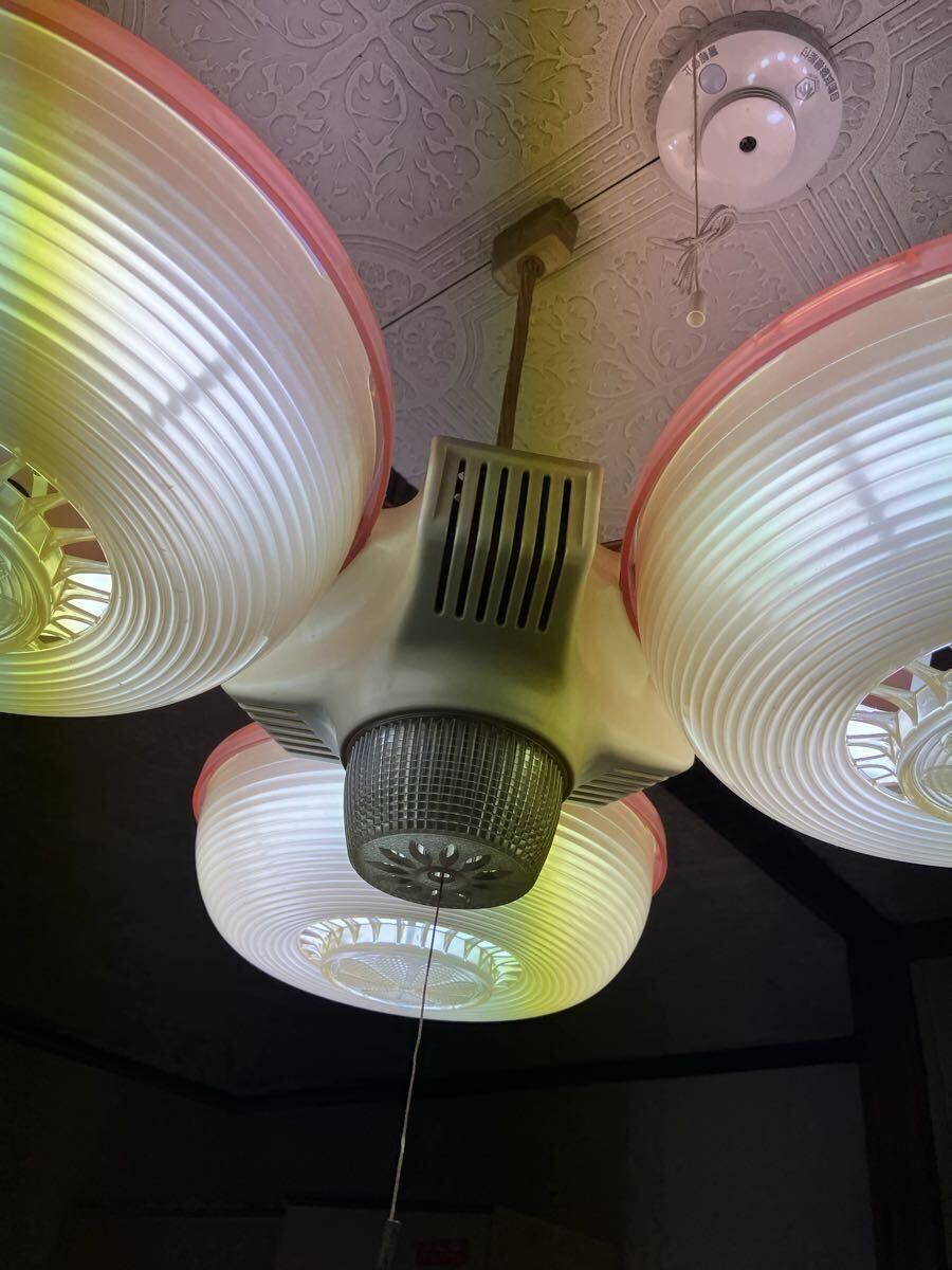 天井照明 照明器具 アンティーク レトロ 昭和レトロ 照明　小泉産業　ヒカリ蛍光灯器具_画像2