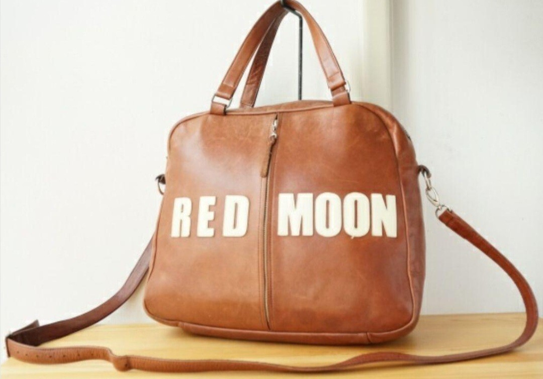 希少 REDMOON 2way バッグ オールレザー 本革 レッドムーン パイロットリバー_画像1