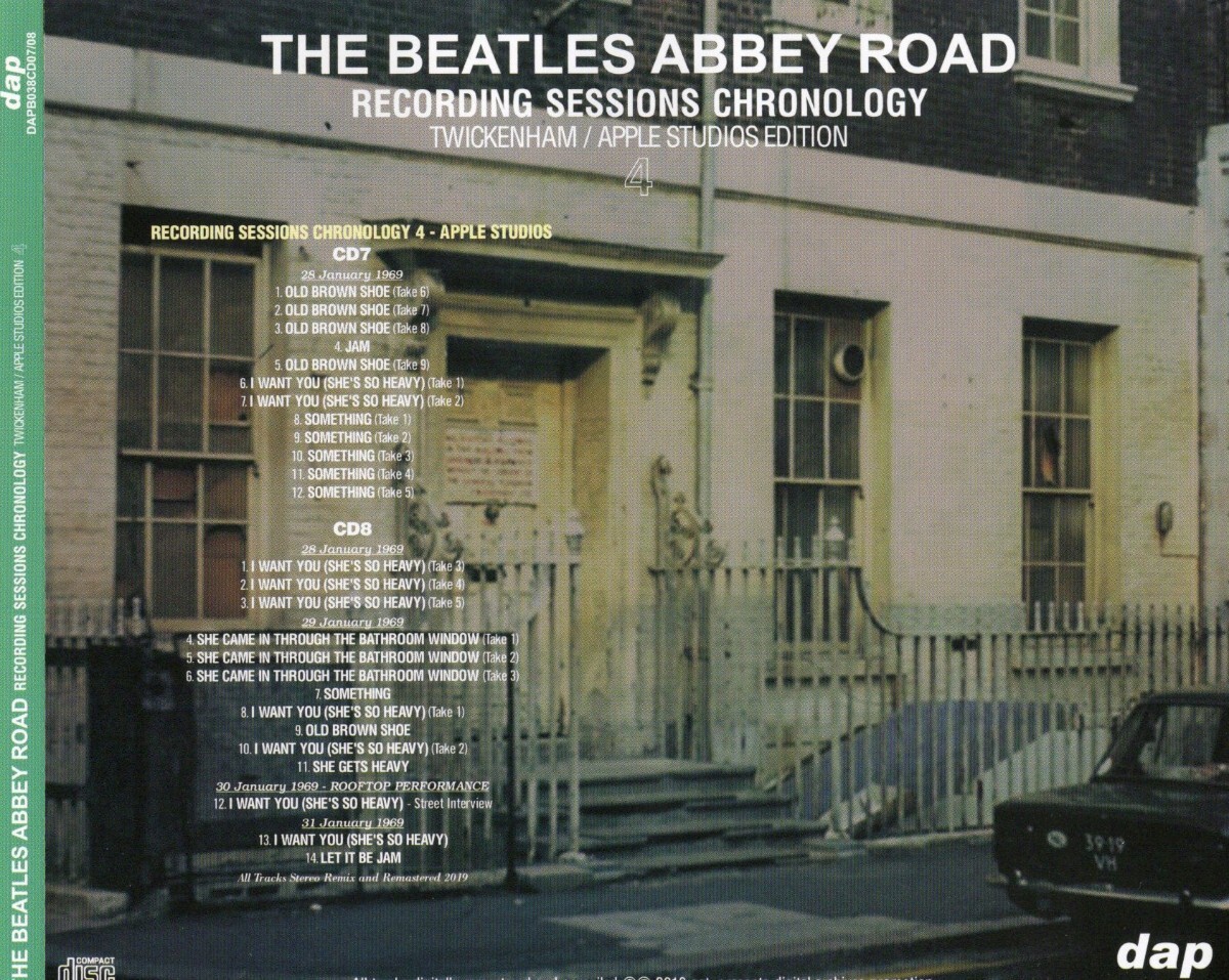 ビートルズ BEATLES - ABBEY ROAD : RECORDING SESSIONS CHRONOLOGY - TWICKENHAM / APPLE STUDIO EDITION (8CD)新品輸入プレス盤_画像8