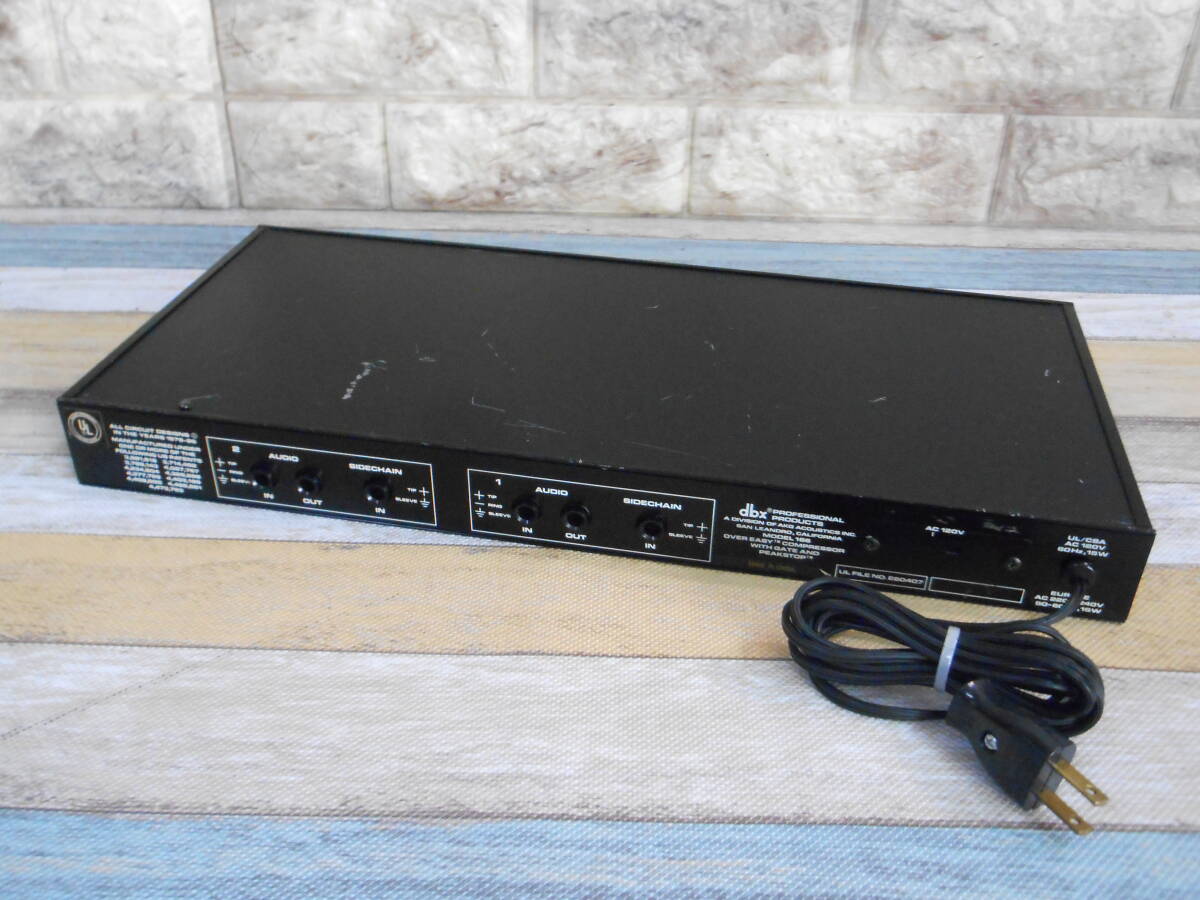 【dbx】2ch コンプレッサー/リミッター/ゲート　モデル166 （ジャンク扱い）_画像6