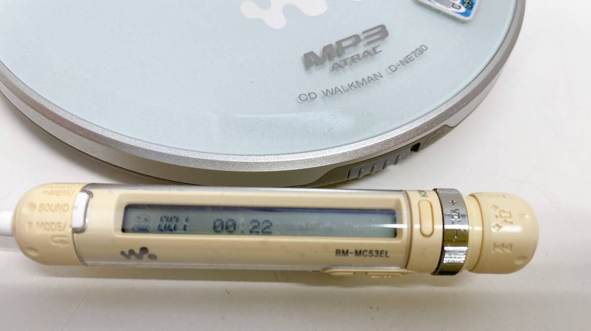 ☆【SONY◆ソニー CDウォークマン D-NE730】オーディオ機器 /ポータブルCDプレーヤー /シルバー /★試聴OK /A79-428_画像6