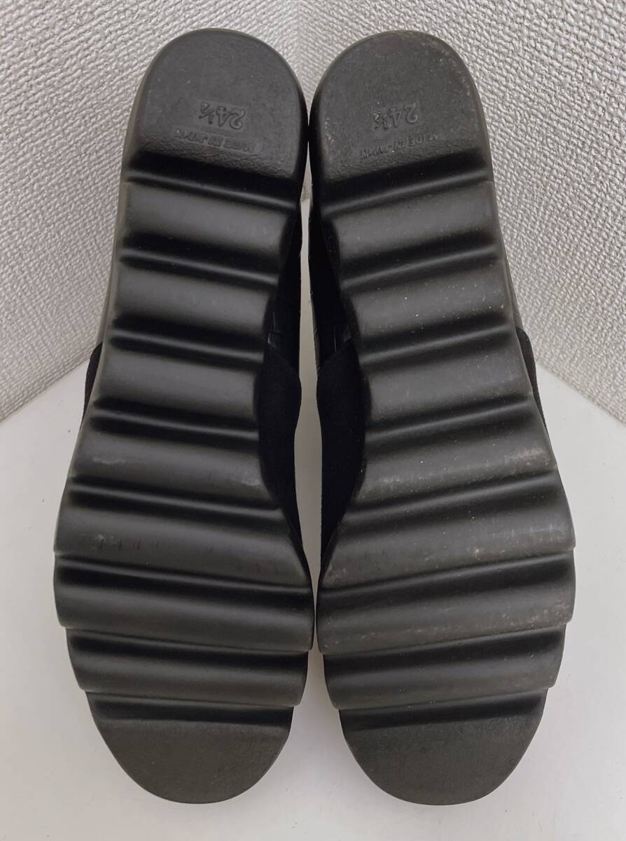 【HILLS AVENUE ヒルズアベニューショートブーツ★】ブラック/黒/サイズ 24.5cm/外箱付/秋冬/レディース/靴/A79-341_画像6