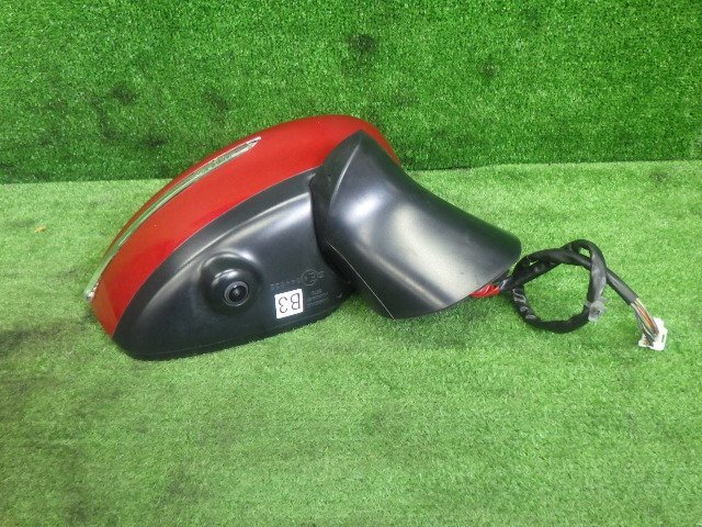 # 即決あり H29年 ノート HE12 E12 右 ドアミラー 12P サイドミラー 96301-5WJ3B 赤 カメラ付 ヒーター付 動作確認済 [ZNo:05025643]の画像3
