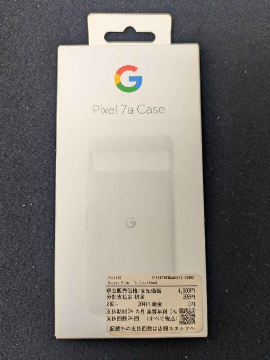 【未使用】純正 Google Pixel 7a ケース カバー Snow スノー GA04319_画像1