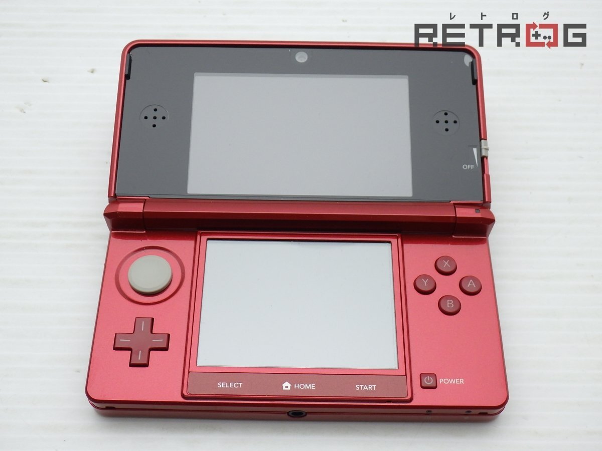 【箱付き】【ジャンク】ニンテンドー3DS本體（CTR-S-RDBA/メタリックレッド） ニンテンドー3DS