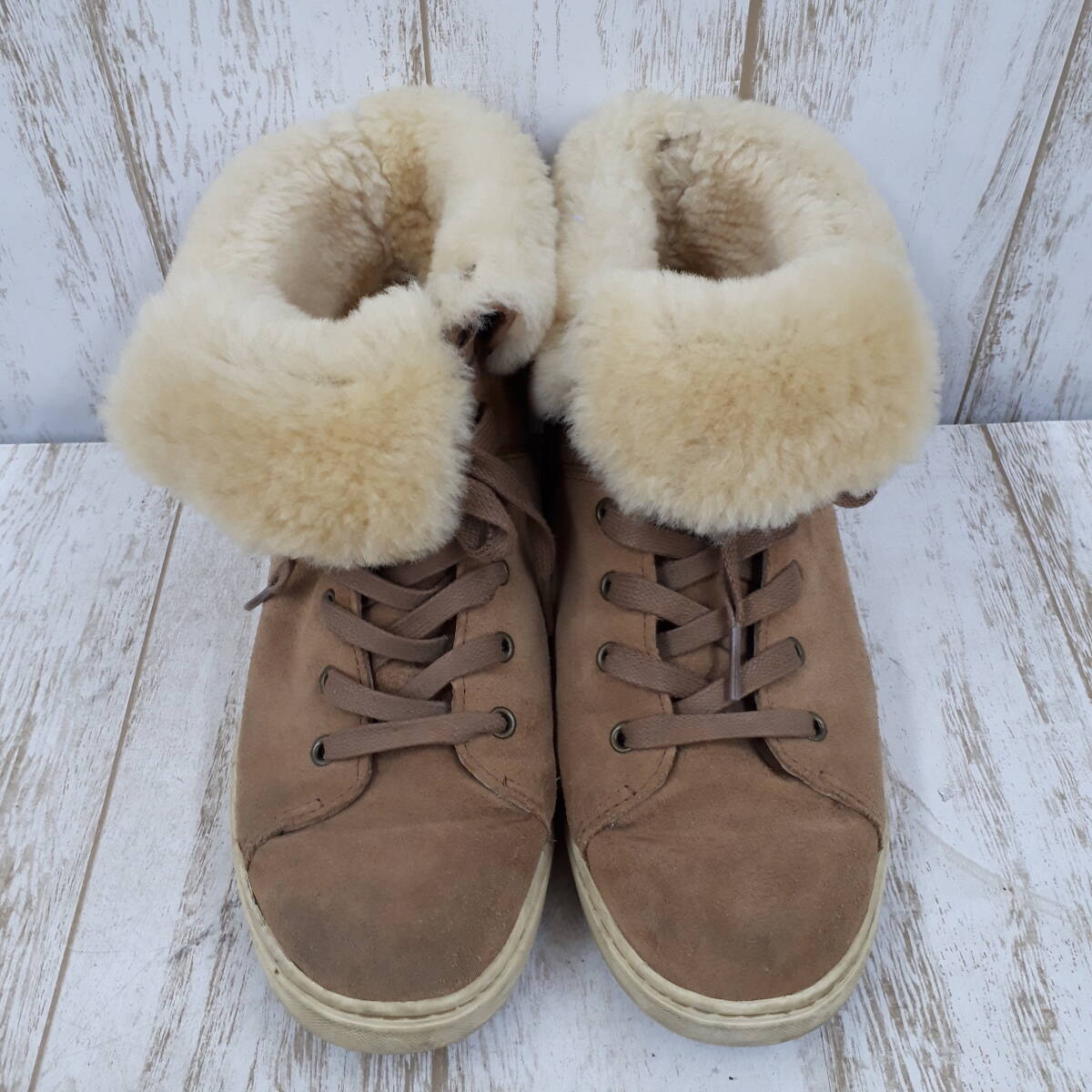 靴866-194♪【80】UGG アグ ボアスニーカー 25㎝ 1016956_画像1