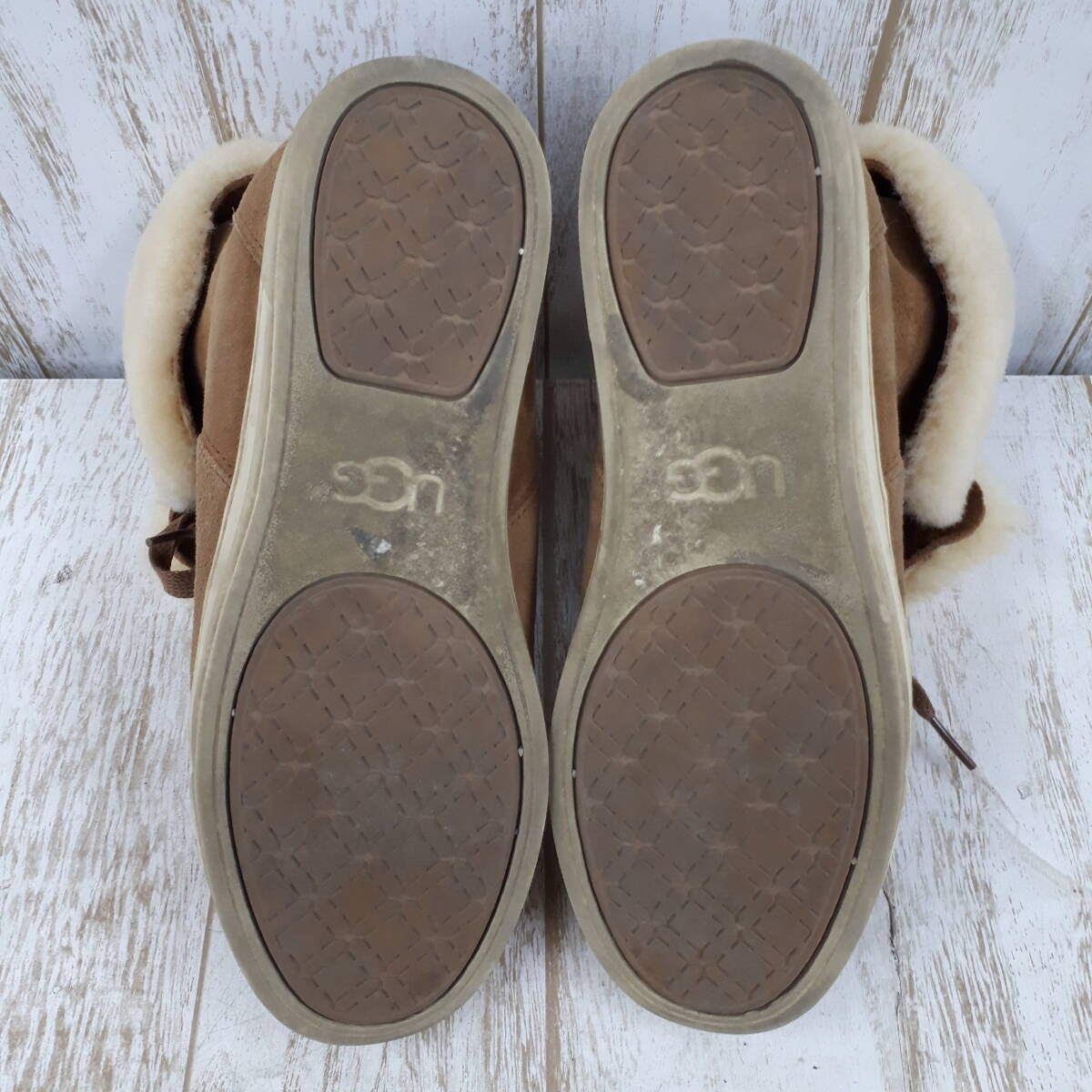 靴866-194♪【80】UGG アグ ボアスニーカー 25㎝ 1016956_画像8