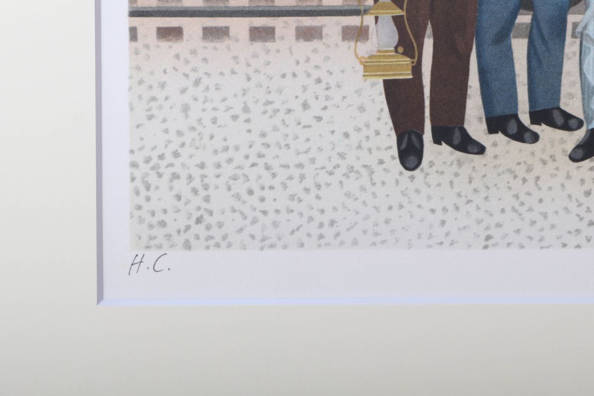 9575 ジャンバレー Jan Balet「ユニオンパシフィック Union Pacific」リトグラフ 真作 ドイツ 現代ナイーフアート 素朴でユーモラスな画風_画像5