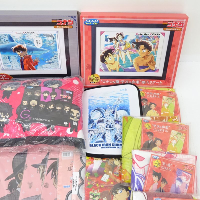 ★ジャンク★名探偵コナン 毛利蘭 灰原哀 怪盗キッドなど グッズ まとめ売りセット (缶バッジ/クリアファイル/タオル他)★【TY741】の画像3