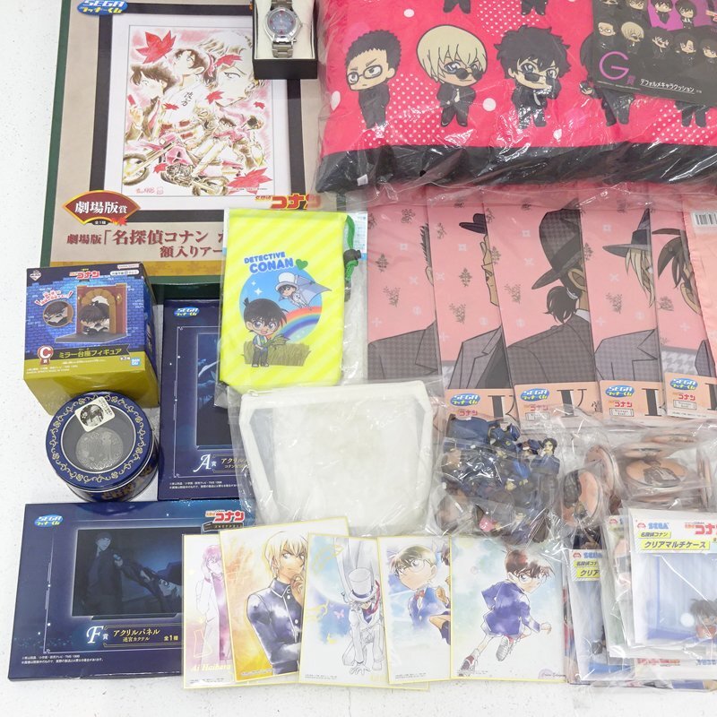 ★ジャンク★名探偵コナン 毛利蘭 灰原哀 怪盗キッドなど グッズ まとめ売りセット (缶バッジ/クリアファイル/タオル他)★【TY741】の画像5