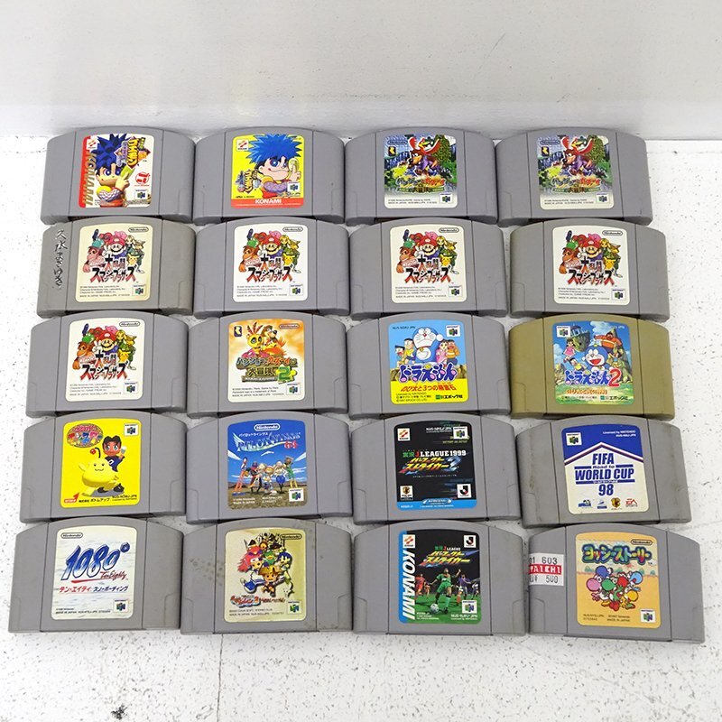 ★ジャンク★NINTENDO64ソフト まとめ売り 計80本 (N64/マリオ/スマブラ/ポケモン/ドンキー/カービィ/ポケスナ/ヨッシー他)★【GM603】