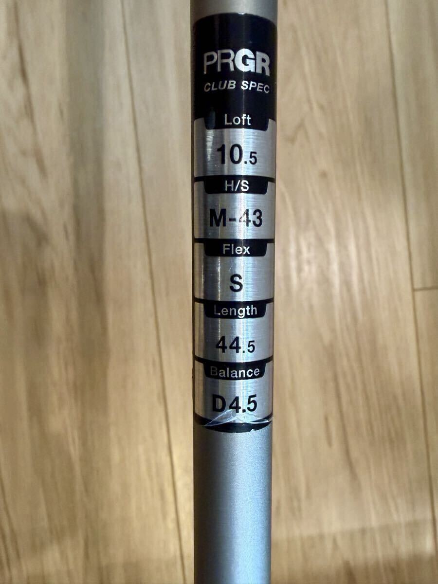 * очень красивый красота редкость Mini Driver PRGR PRGR egg 44 Driver 10.5° S вал 44.5 дюймовый короткий сяку прекрасный товар 