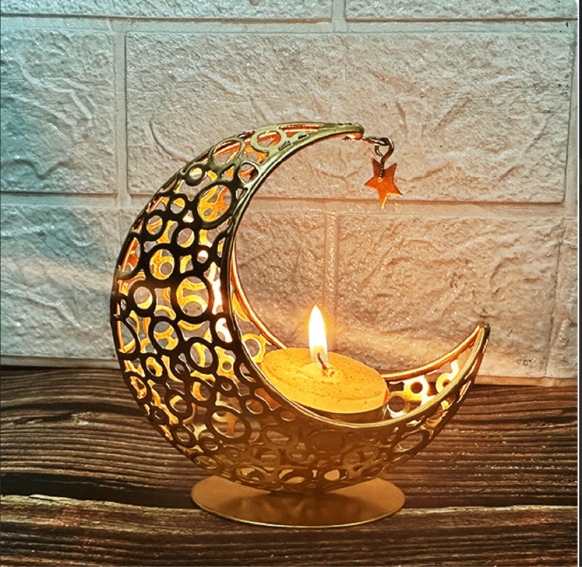  Gold три день месяц type аромат установить свеча держатель модный интерьер .. месяц украшение три день месяц ... узор 