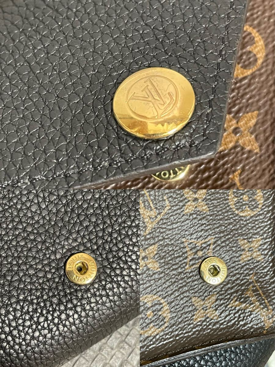 ルイヴィトン モノグラム レザー 三つ折り財布 ドゥブルⅤコンパクト トリヨン 財布 M64420_画像10