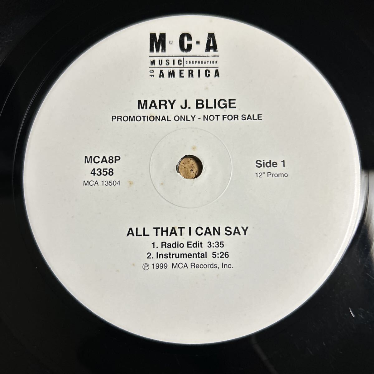 MARY J. BLIGE / ALL THAT I CAN SAY / LP レコード_画像2