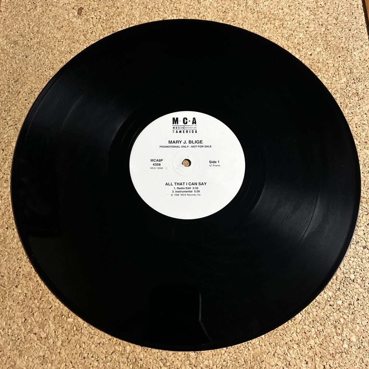 MARY J. BLIGE / ALL THAT I CAN SAY / LP レコード_画像3