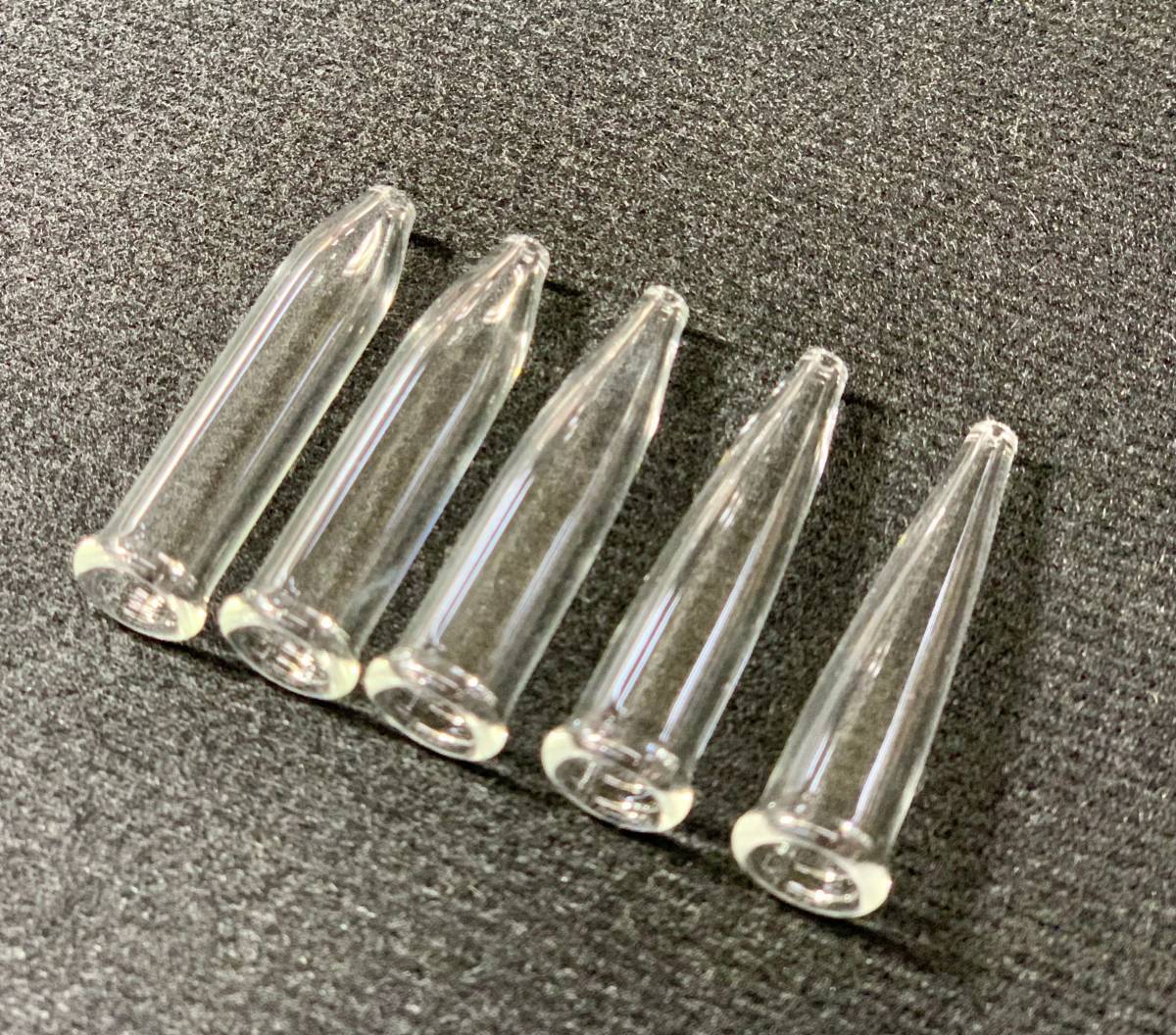 本州送料込み カヤ&クジャクウキ手作り 耐熱へらウキ成形器 内径約5mm 5本セット_画像1