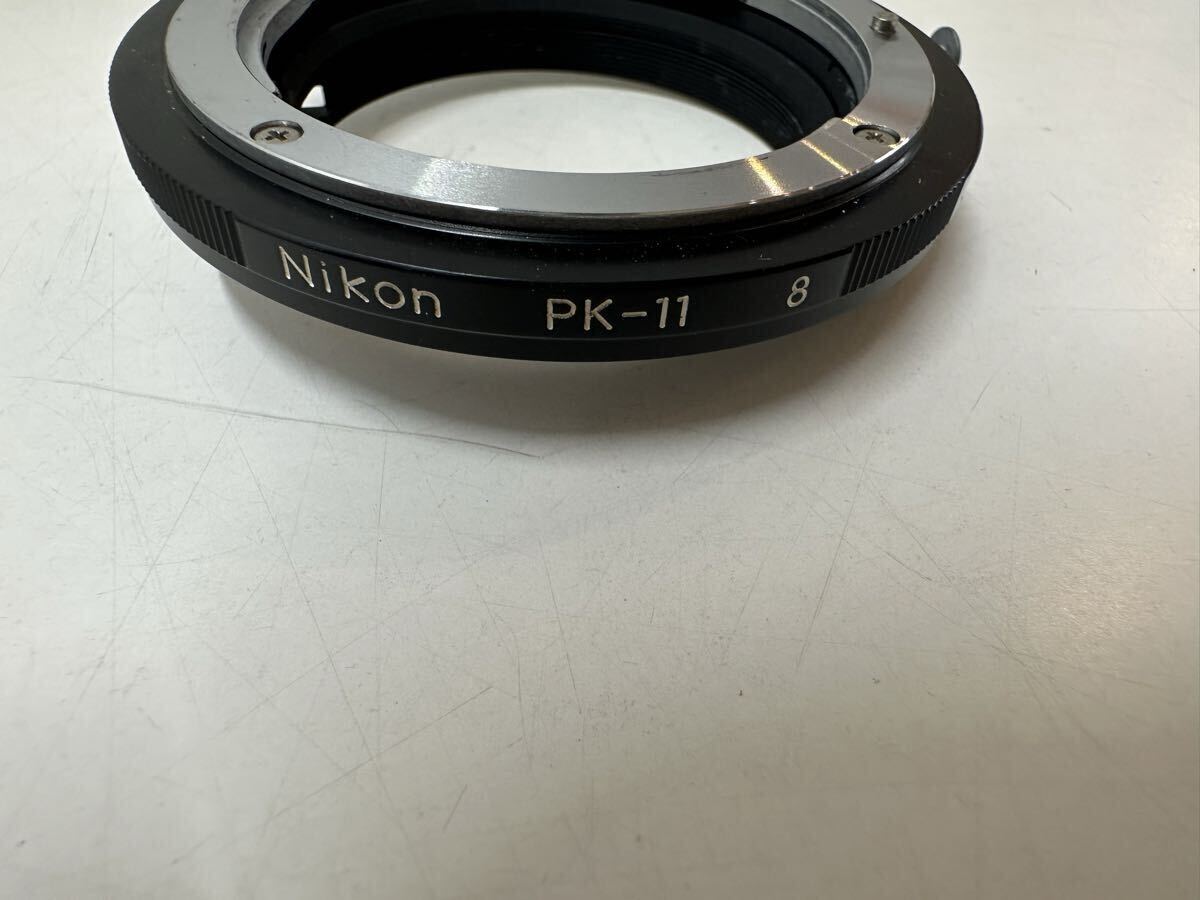 ☆無限堂☆ Nikon ニコン 中間リング オート接写リング マクロ Fマウント PK-11 箱 説明書付　1円スタート(019)_画像7