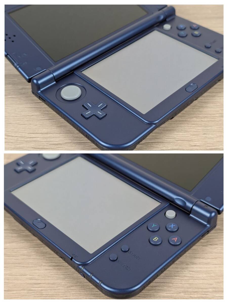 【極美品】New Nintendo ニンテンドー 3DS LL メタリックブルー 充電器 タッチペン SDカード付き すぐ游べるセット Nintendo 3DSLL