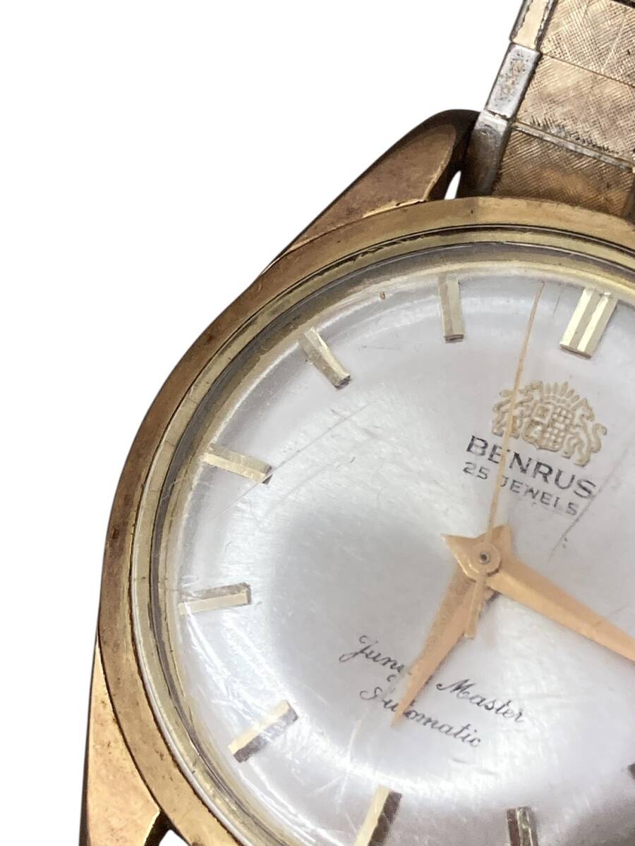 (O)　BENRUS　ベンラス　JUNGLE MASTER　ジャングルマスター　稼働品　自動巻き　25石　メンズ　ゴールドカラー　1円～_画像7