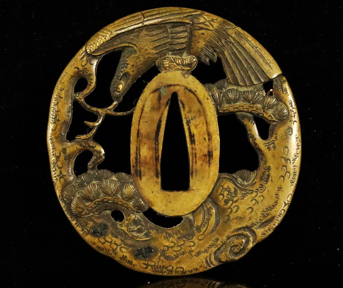 [ASAHI] меч гарда меча элемент медь земля высота мясо гравюра ястреб map земля . гарда меча первоклассный маленький . структура меч оборудование товар [710123qr]