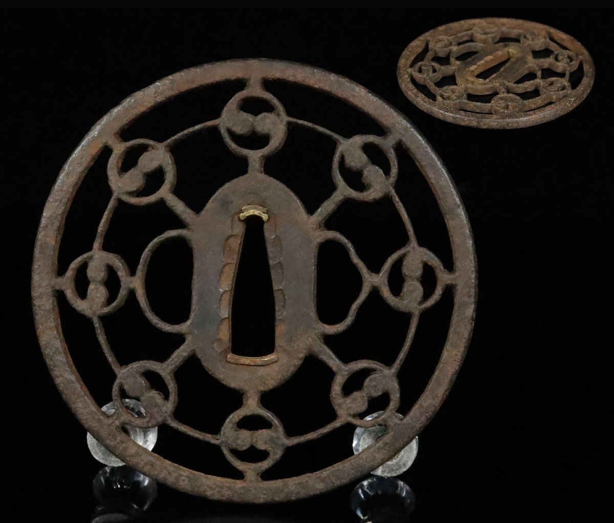 [ASAHI] название гарда меча специальный выпуск прекрасный ... гарда меча! Edo времена металлический . земля книга@. столица ...[7953ww]