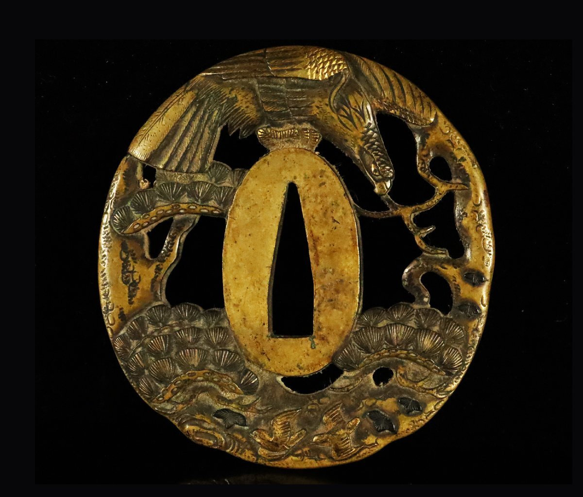 [ASAHI] меч гарда меча элемент медь земля высота мясо гравюра ястреб map земля . гарда меча первоклассный маленький . структура меч оборудование товар [710123qr]