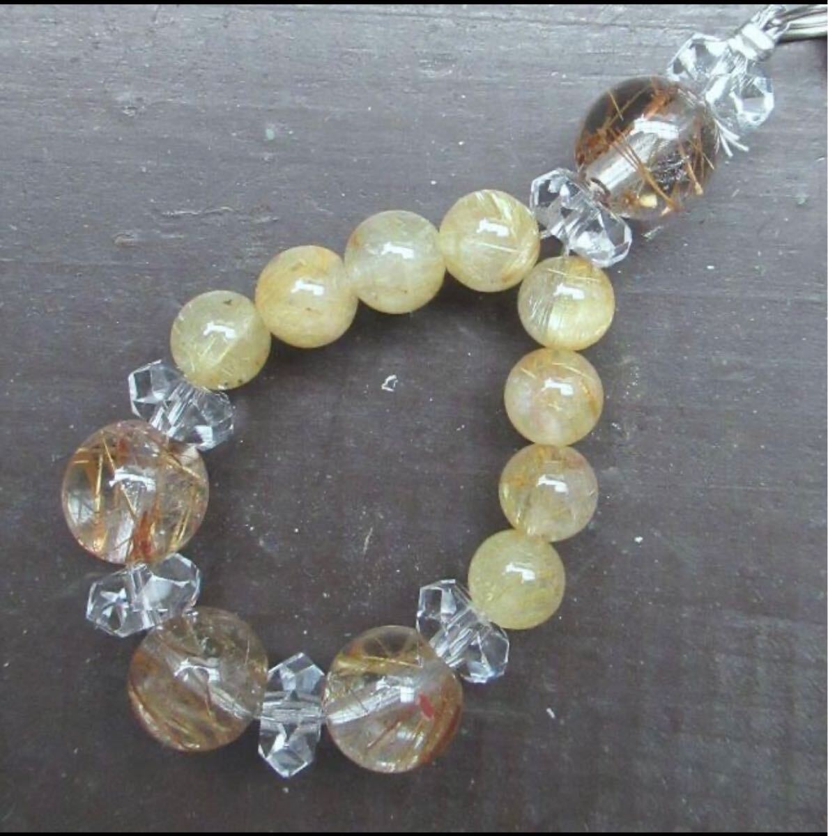  рутил кварц ремешок натуральный камень Power Stone 