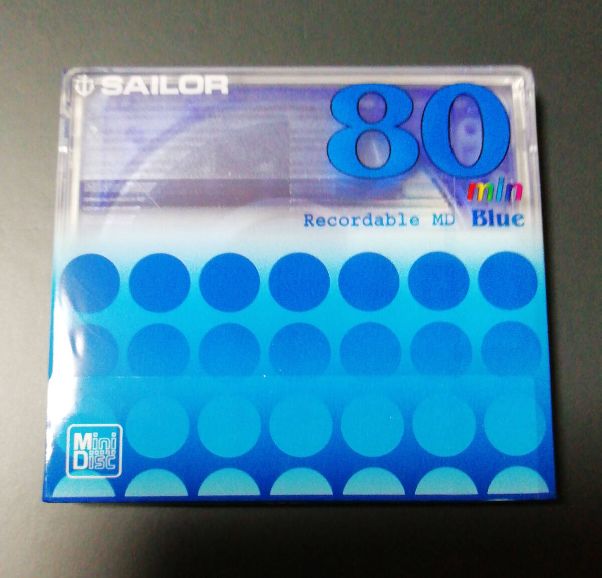 【未開封新品】SAILOR セーラー万年筆 MDディスク 80分 1枚パック ブルー　MD80min ミニディスク　ほ_画像1