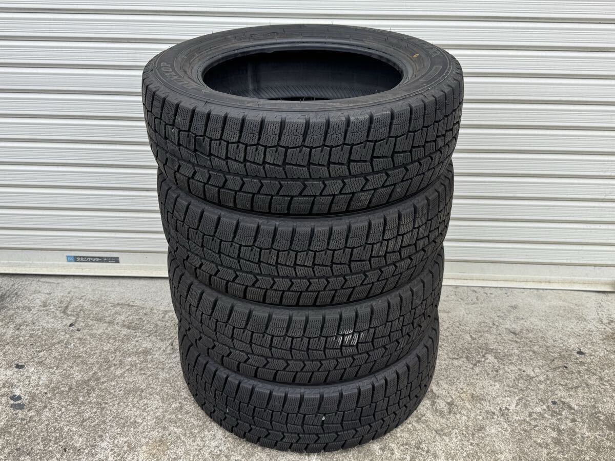 DUNLOP WINTERMAXX WM02 185/60R15 22年38週製造 4本セット バリ溝 k129_画像1